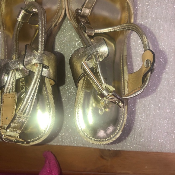 Coach Linden Ivory-Lt Khaki Open Toe plataform - Picture 10 of 11